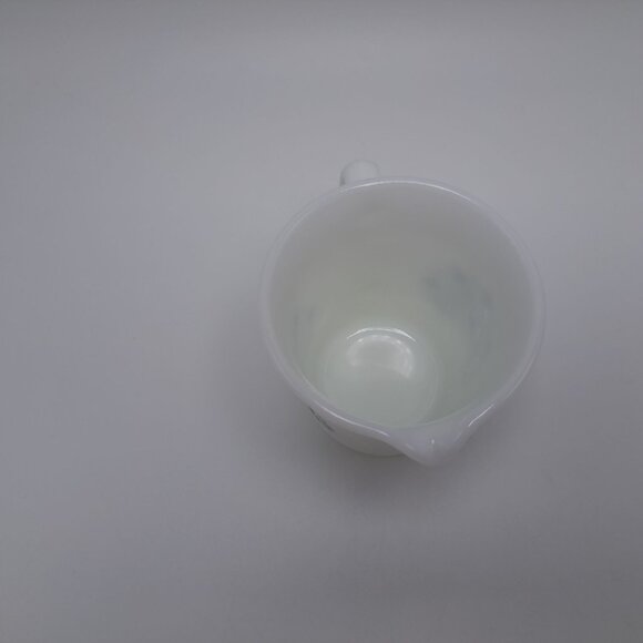 Pyrex Corning Ware Summer Expressions Blue Flower Creamer Vintage - Picture 7 of 10